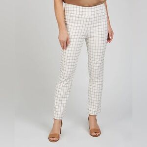 NEW! Double Comfort Renuar Dress Pants With Toffee Grid Pattern Plaid
